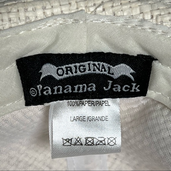 Panama Jack Original Men’s Woven Hat With Tropical Print Hat Band - Picture 8 of 10